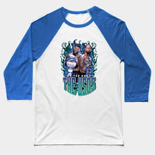 THE USOS BLUE FLAME Baseball T-Shirt